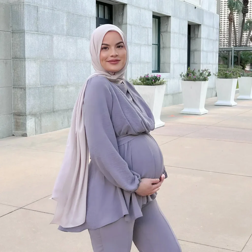 عکس لباس بارداری با حجاب