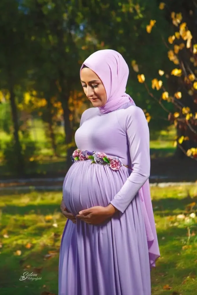 عکس لباس بارداری با حجاب