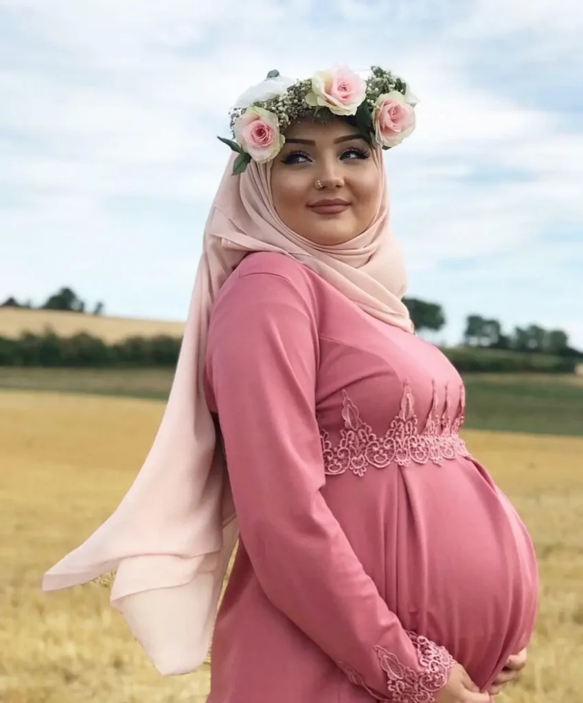 عکس لباس بارداری با حجاب